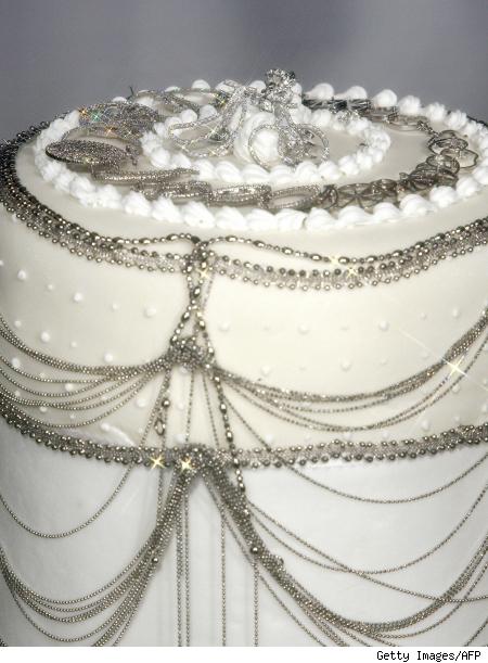 $130,000 Platinum Cake