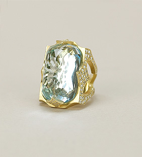 Blu Large Euphoria Ring