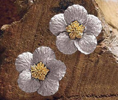 Buccellati Magnolia Flower Earrings