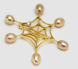 Iridesse Spider Web Brooch