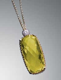 David Yurman Elongated Citrine Necklace