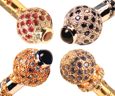 Icepiks: Bejeweled Golden Toothpick Sleeves