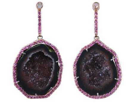 Rockras Geode Earrings